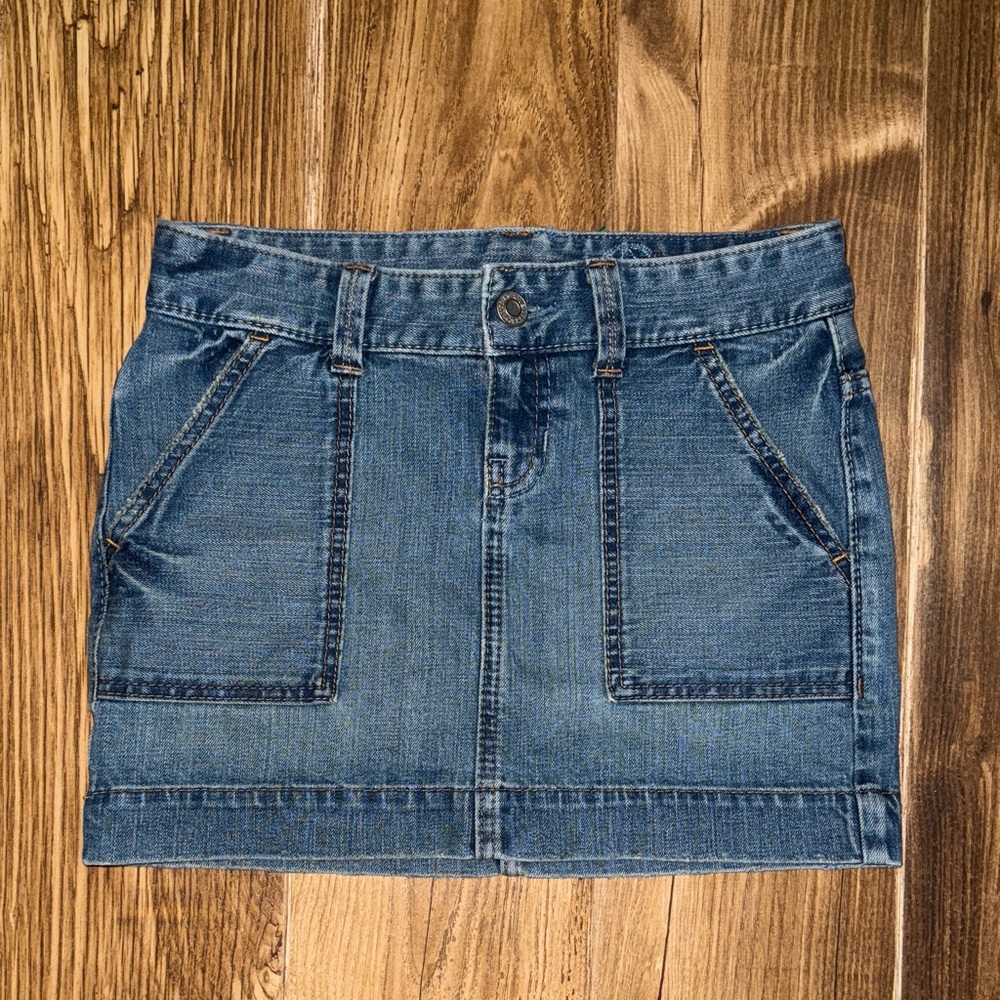 Gap Y2K denim mini skirt